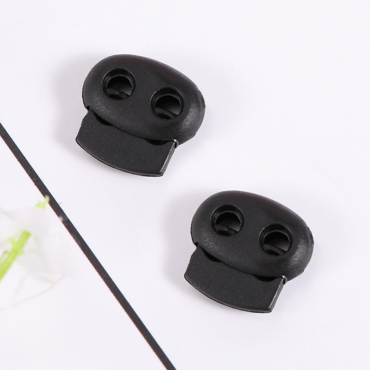 Double Hole Cord Lock for Backpack and Shoelace 500 Pcs