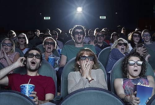 Passive 3D Glasses Polarized Lenses For Passive 3D Tvs Reald Cinema Projectors Sony Sharp Samsung Lg Philips, Note: Not Compatible With 3D Active Shutter Tv Models - 4 Pairs #TOP5