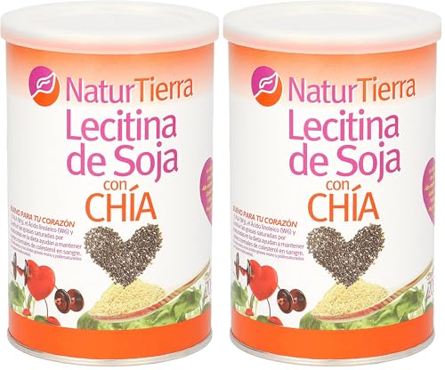Lecitina Soja Con Chia 200Gr Naturtierra (Paquete de 2)