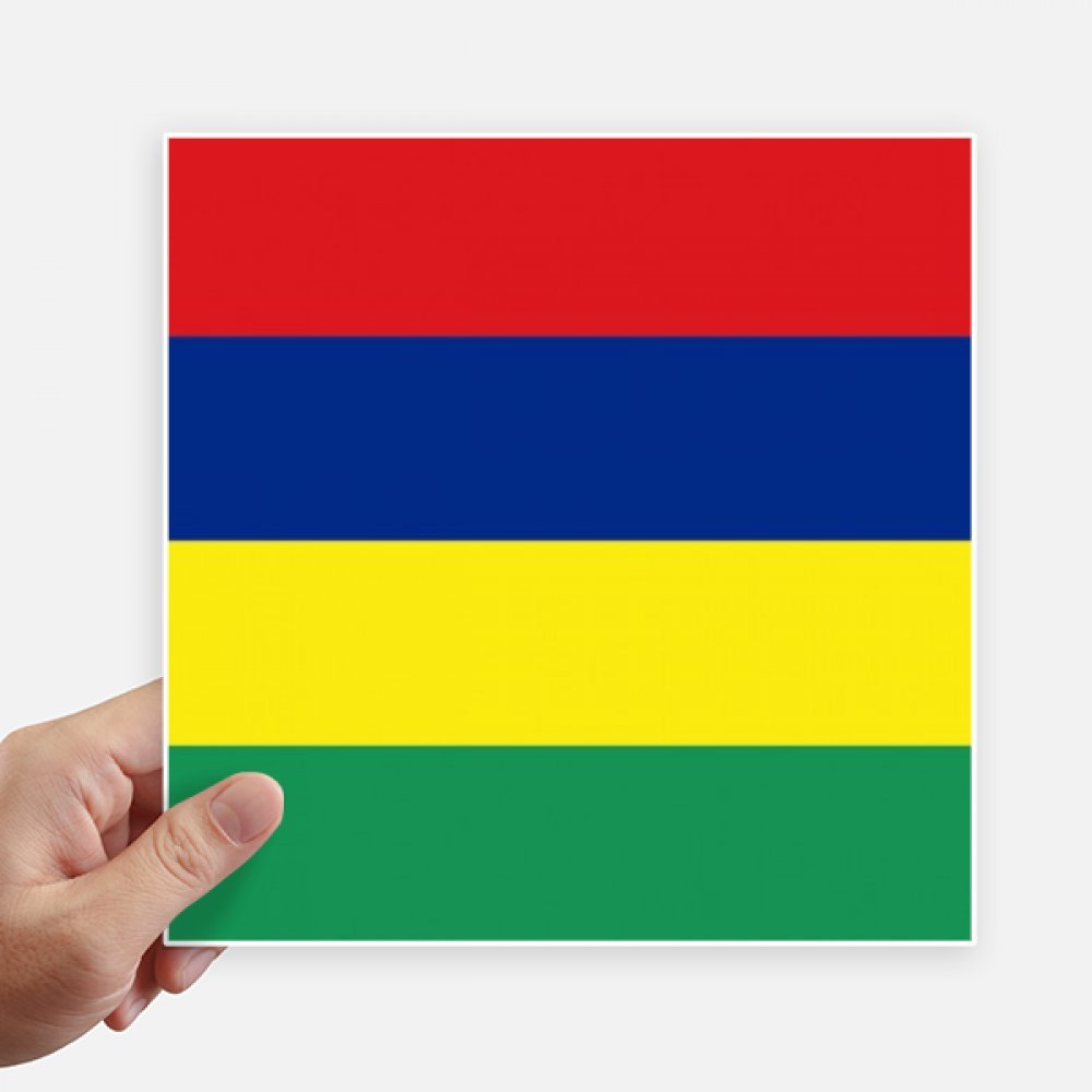 Drapeau île Maurice autocollant mural et valise grand sticker voyage 4pcs