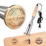 Terwex Custom Electric Branding Iron for Wood, Personalized Wood Branding Iron Burning Stamp with...