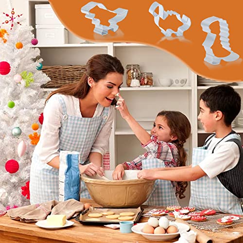 Kukifun Dinosaur Cookie Cutters 6 Pcs,Dino Theme Shapes Metal Baking Molds For Kids Dinosaur Birthday Biscuit Chocolate Cake Sandwich Diy Making Party Supplies #TOP5