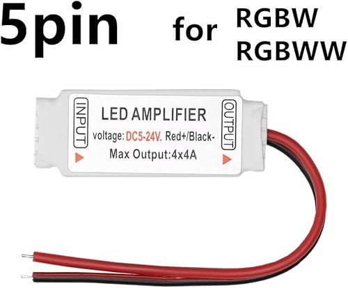 Miniatura 7 de 10 unids Mini RGB RGBW Led Amplificador Controlador Ánodo Común 4Pin 5Pin para SMD 3528 5050 5050 RGBWW Led Tira Iluminación (4Pin para RGB)