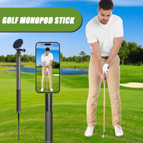 Trípode magnético golf ajustable para grabar swing de fotografía 7