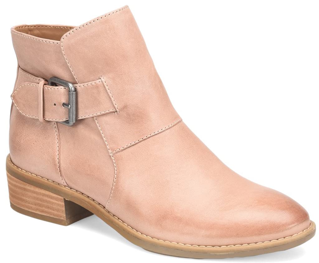 ComfortivaWomen's Cardee Full-Grain Leather Slip-Resistant Boots with Side Zipper