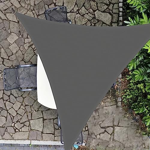 HOMPER 2x3M Sun Shade Sail Waterproof Rectangle(Grey), 95% UV Block Garden Sunscreen Awning Canopy with Free Rope, Breathable Patio Sail pergola for Outdoor Party