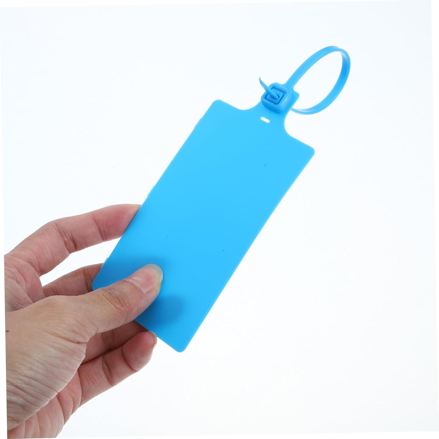 TIDTALEO 100pcs Blue Plastic Shipping Tags with 5.8x100mm Cable for Labeling Packages and Luggage in Industrial Packaging and Shipping Supplies