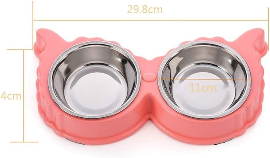 Dog Bowl Pet Feeding Station, Stainless Steel Water and Food Bowls with Non Skid Spill Silicone Mat, Quality Holder image 2