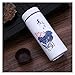 Coupe thermos Bouteille isotherme en céramique bleu et blanc en acier inoxydable, bouteille isotherme pour l'extérieur, gourde pour boissons et usage extérieur (Couleur : Lotus)