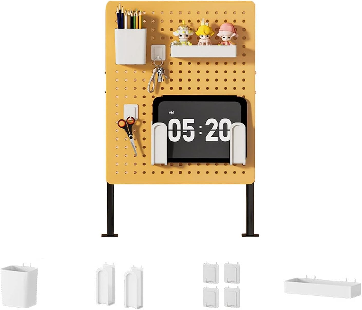 Amazon | WEIPIAOデスクボード 有効ボード 金属 高さ調節可能なベース