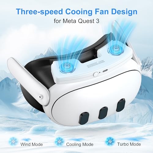 Ventilador de refrigeración de interfaz facial Meta Quest 3 suave 3
