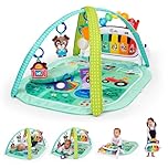 Baby Einstein Farm Explorers 4-in-1 Kickin’ Tunes Musical Meadow Music & Language Discovery Gym, Play Mat with Kick Piano, Ages 0 Months and Up
