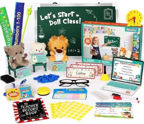 Alritz Pretend Play Teacher Set, School Stuff, Role Play Preschoo...