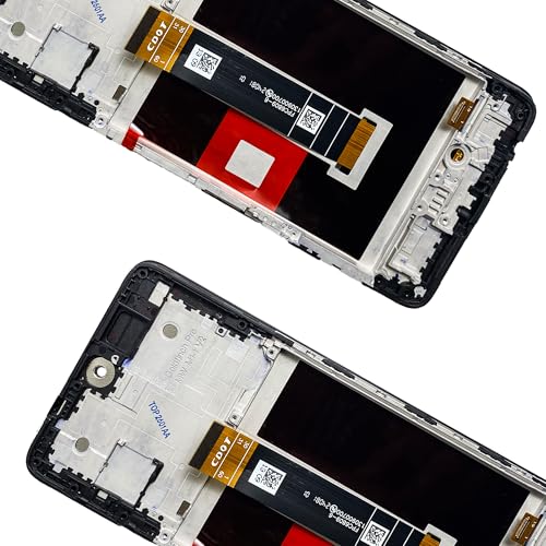 Image of LCD Display [Black with Frame][Support Fingerprint] Compatible with TCL 50 Pro /TCL 50 Pro NxtPaper [6.8 inch] T803D Screen Touch Digitizer Assembly Black LCD Display with Repair kit