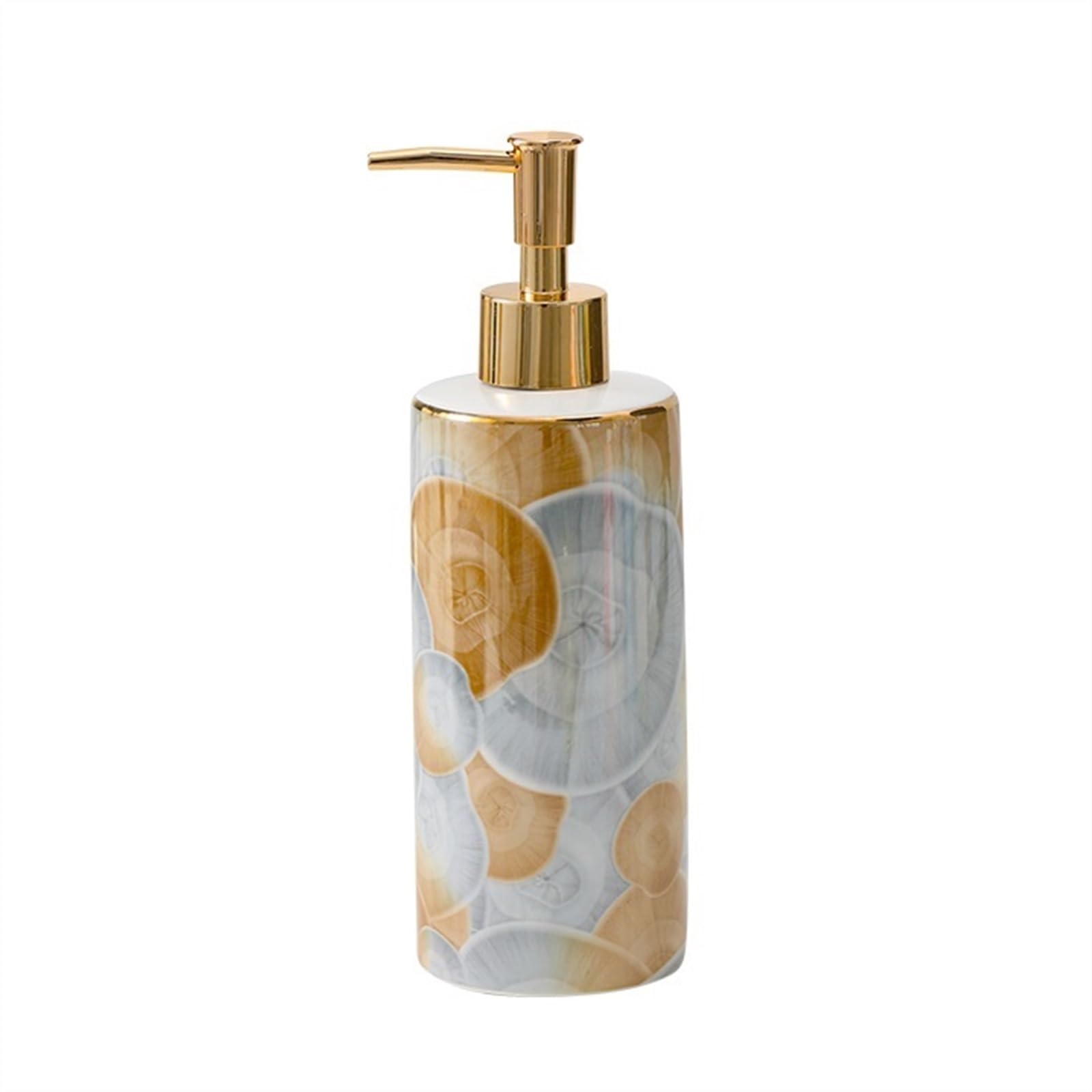 Cyairong-22 E Soap Dispenser Ceramics Soap Pump Dispenser For Countertop, Bathroom Kitchen, Hand Or Dish Liquid 13.1Oz/390Ml(E)