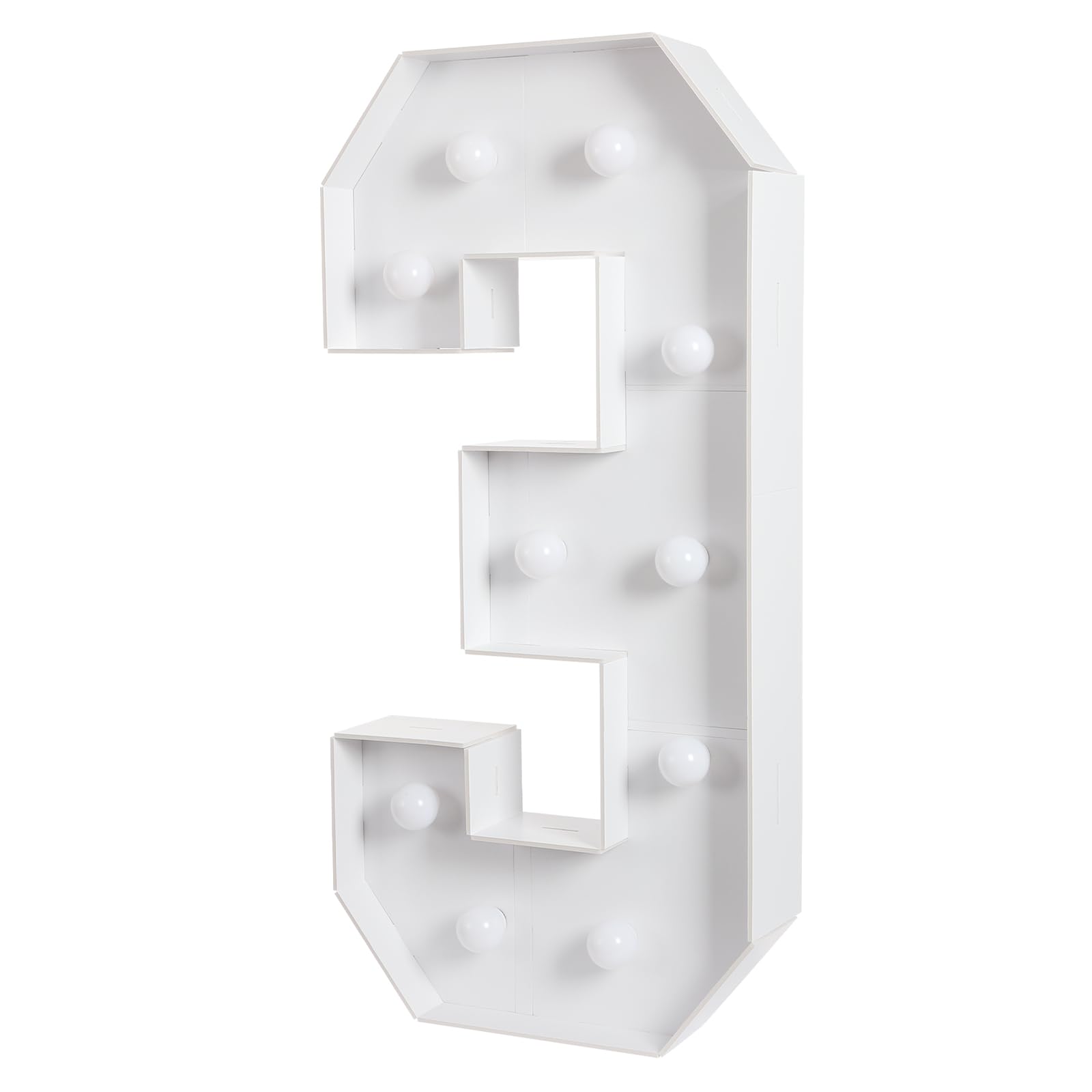 100cm Light Up Number, LED Number Sign, Birthday Party Decoration(3)