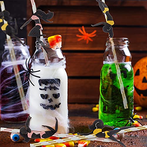 36 pitillos de papel dorados para fiesta miniatura 5