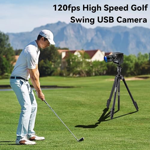 Image of High Speed USB Camera 1080P@30fps 720P@60fps 480P@120fps 10X Manual Zoom Lens, UVC Plug and Play Security Webcam for Lightburn, Laser Engraving,3D Printer Compatible with Windows Linux Mac OS