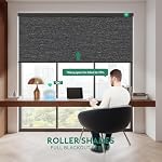 Motorized Blinds with Remote [100% Blackout & Silent Motor] Smart Blinds Compatible with Alexa Google HomeKit, Electric Roller Shades for Indoor Windows, Customized Size, Vail Black - Image 3