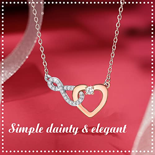 Shonyin Grandma Granddaughter Necklace Mothers Day Gifts From Granddaughter Infinity Heart Pendant Grandmother Nana Gigi Mimi Necklace Jewelry Birthday Gift #TOP4