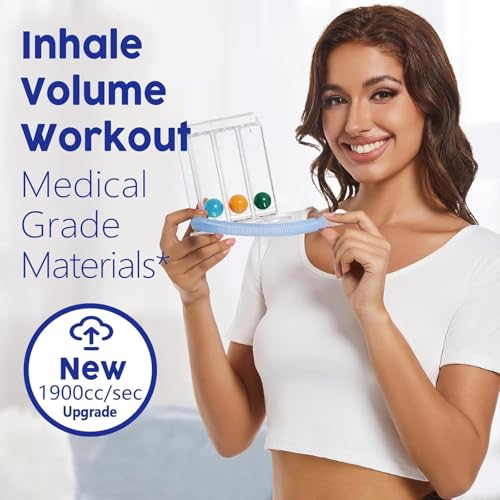 Image of Aika 3 Ball Spirometer Lung Exerciser | Incentive Spirometer for Adults | Breathing Exercise Machine for Lung Capacity | Respirometer for Deep Breathing, COPD, Recovery & Respiratory Training