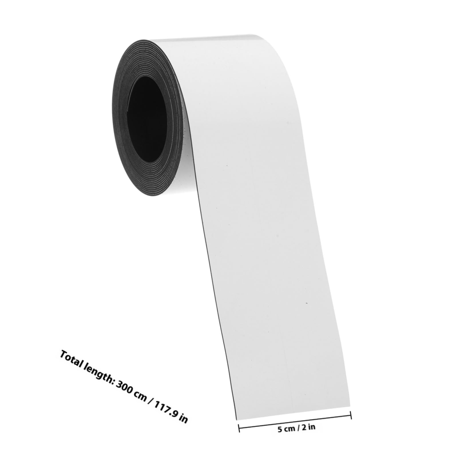 Etichetta Magnetica Cancellabile a Secco Bianca 50 Mm | Scrivibile e Riutilizzabile, Retro Magnetico in Gomma Pet, per Promemoria e Marcatura