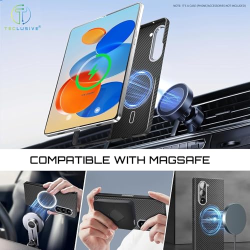 Image of T Teclusive Carbon Fiber Case Compatible with Magsafe iPhone 17 Pro Max