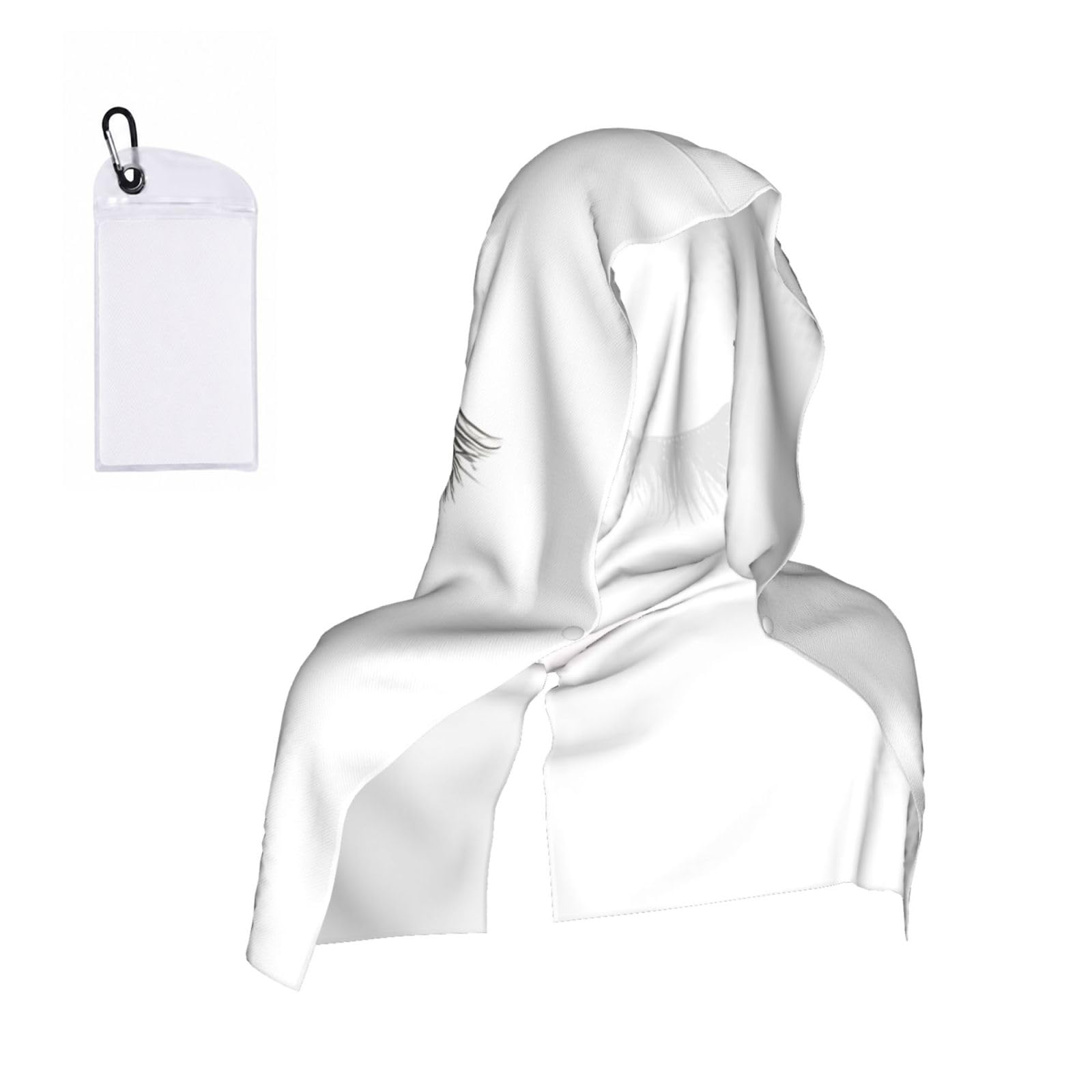 ZYJHYY Eyelash Lip White Print Unisex Swimming Towel Practical Camping Towel Skin-Friendly Cooling Towel For Workout Training