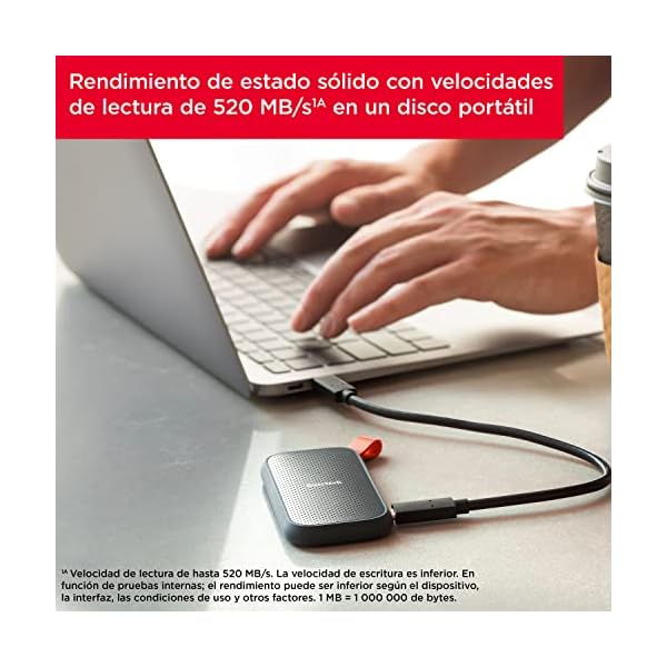 SanDisk 2TB Portable SSD SSD externa USB 3.2 Gen 2 hasta 520 MB/s - Image 5