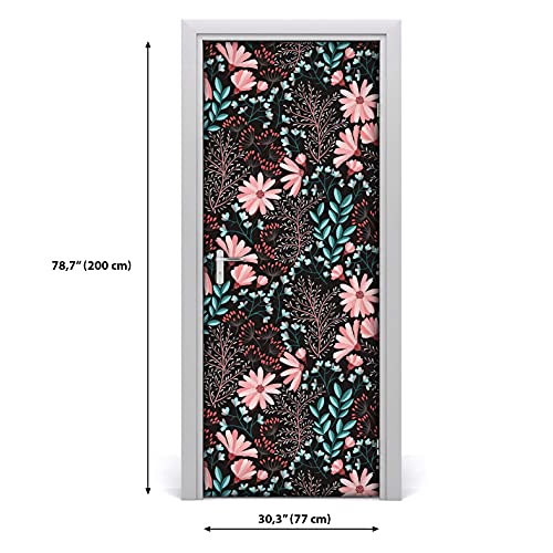 Papier peint sur la porte autocollant 77x200 étiquette murale boho - 3