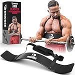 DMoose Fitness Arm Blaster for Biceps and Triceps - Heavy Duty Aluminum, Soft Neck Padding & Adjustable Straps - Bicep Curl Support for Isolation & Strength Training - Biceps Workout Equipment for Men