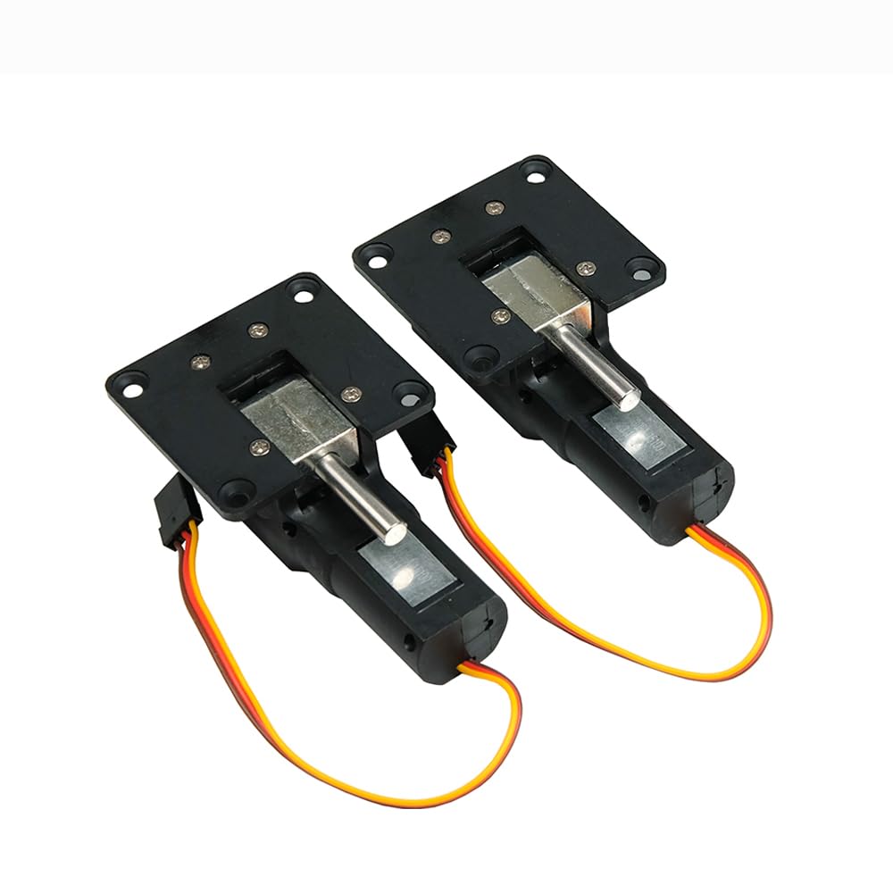 Tren de aterrizaje retráctil eléctrico con bloque de metal y retracción sin servomotor 15091M for avión de ala fija RC(1 X Nose 2X Main)