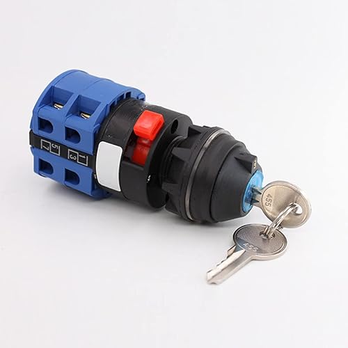 Miniatura 5 de Interruptor selector de cambio universal con llave, interruptor de transferencia de energía, LW26-25 C042CUY 380V 25A Motor, generadores de bomba de