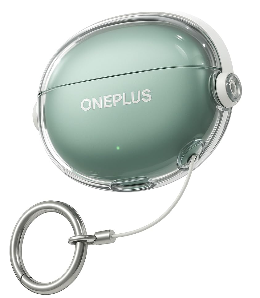 Image of Case Cover Compatible with OnePlus Nord Buds 3 Pro (Earbuds Not Included) (Transparent with Black Lock)