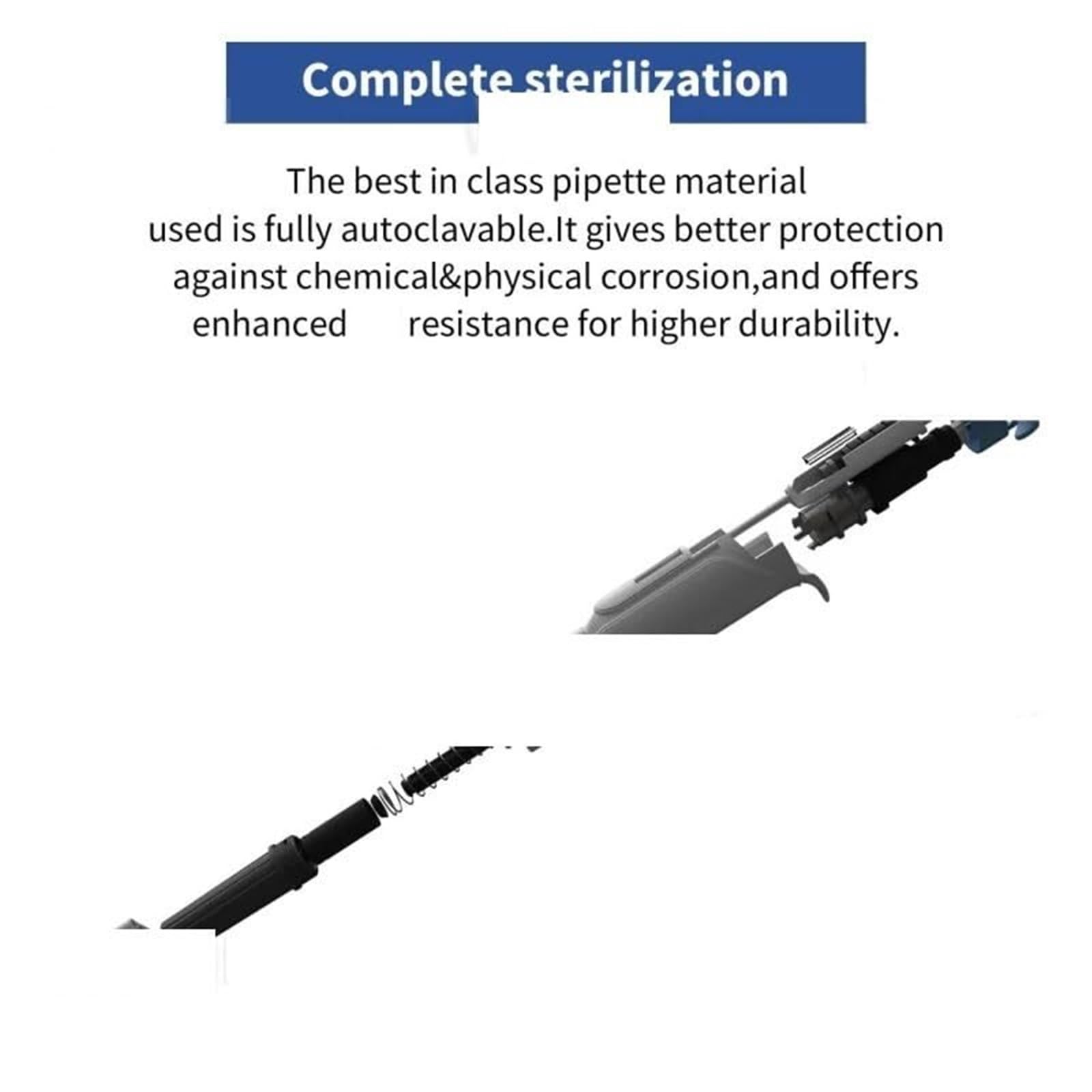 Pipetten Pipette, Labor, 8 Kanäle, Vollständig Verstellbar, 0,5–300 Ul, Mehrkanal-Laborausrüstung,Labor(8 Channel 0.5-10ul)