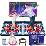 YRPRSODF Dance Mat for Kids and Adults,Double Dance Mats with Camera,Electronic Dance Pad for TV, Dancing mat for Exercise,Plug& Play Game for Kids,Gifts for Girls Boys Ages 3+