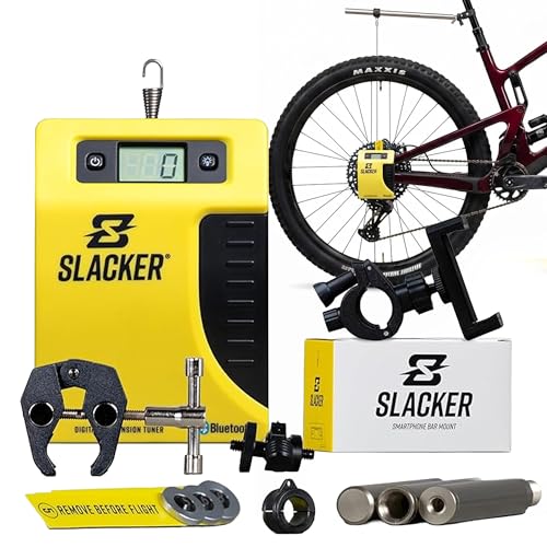 Slacker MTB Starter Suspension Tuning Kit Digital Sag Tool & Portable Bike Tool for Precise MTB Sag Setup One-Person Axle Measurement System Bike Suspension Tool for Forks & Rear Shocks