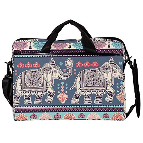 Bolso bandolera para portátil de 14'' a 15,4'' con estampado étnico y compartimento acolchado