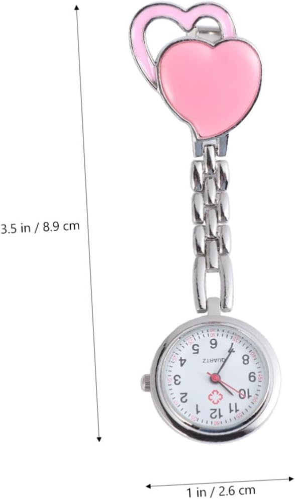 Heart Shaped Hanging Watch Waterproof Zinc Alloy Fashion Decor