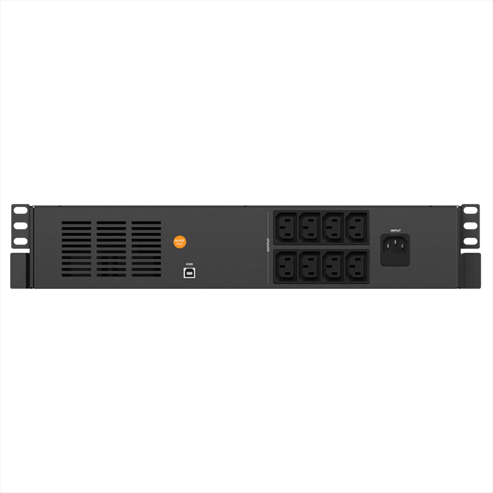 nJoy Code 1000VA Continuity Line Interactive UPS 600 W montaż rack 2U, interactive, AVR, wyświetlacz LCD, 8 wyjść IEC-C13, 2 baterie (wys. x szer. x gł.) 86 x 438 x 300 mm)
