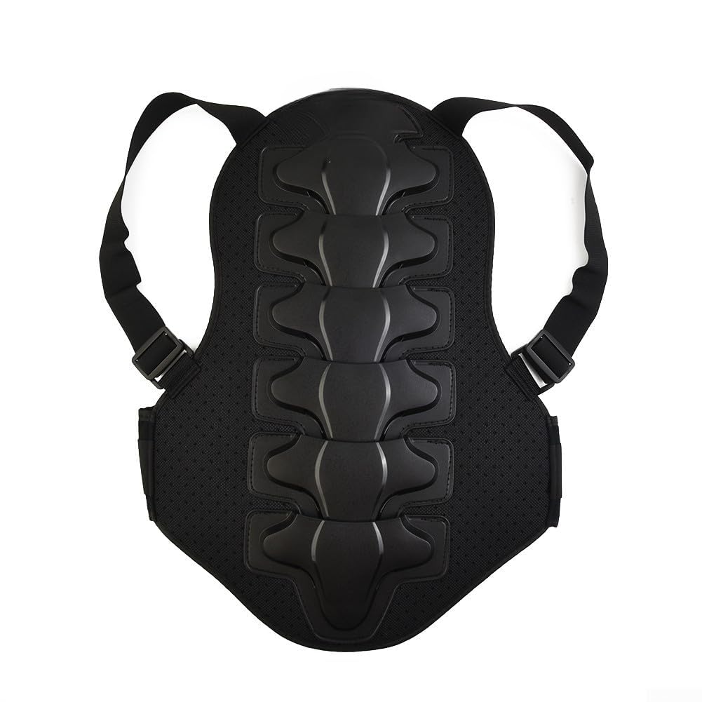 Gilet de protection dorsale pour moto avec protection de la colonne vertébrale, avec ceinture de taille réglable, pour course, équitation, ski, skateboard, sports