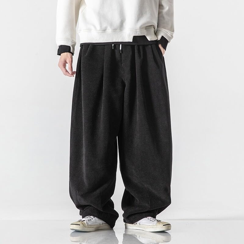 GUOYUXIAO Men's Pants Summer Linen Chinese Straight Casual Trouser3
