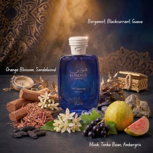 Image of RASASI Hawas Sapphire X FBFragrances Edition Eau de Parfum Spray 100ml (3.4 oz)