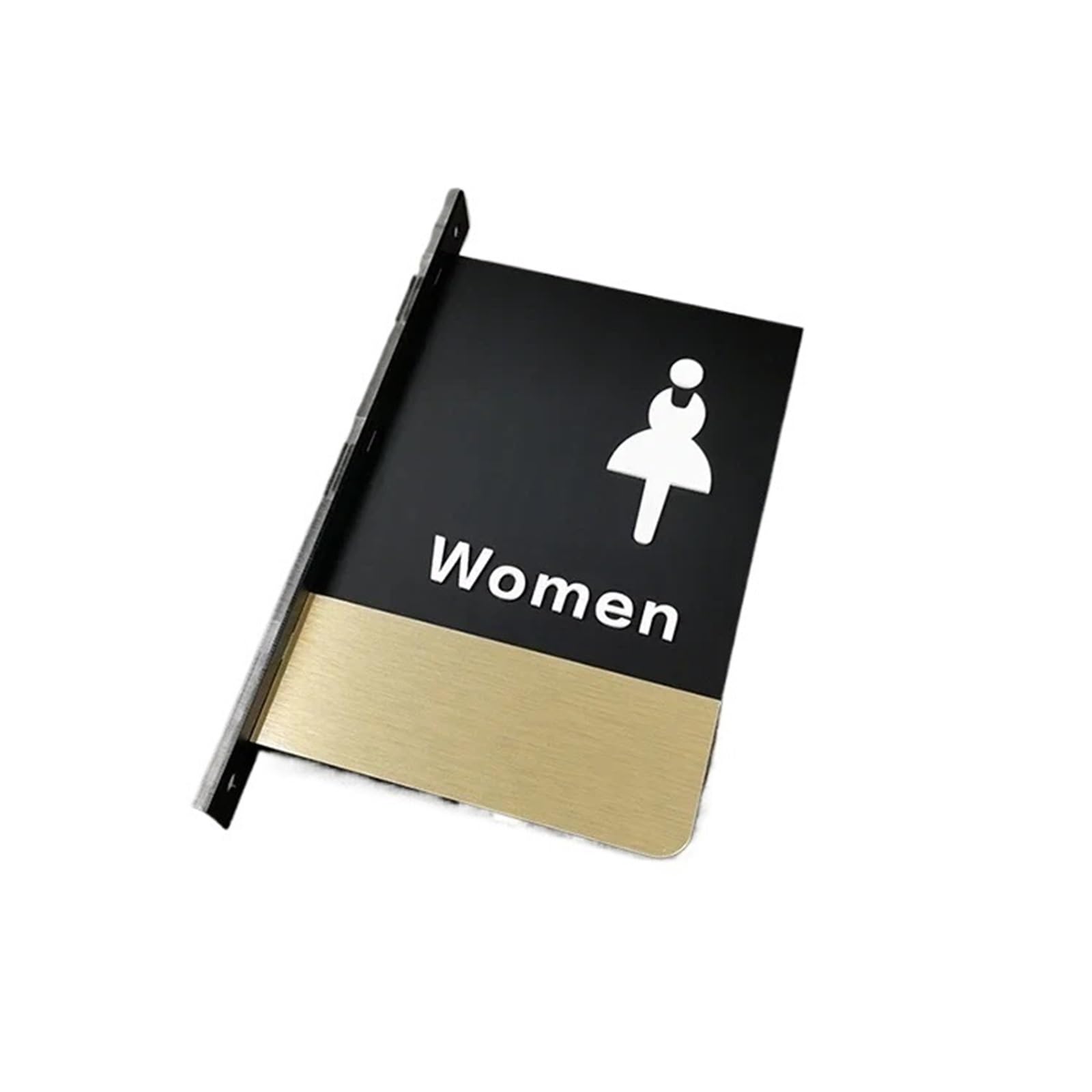 Cartelli per servizi igienici da montare lateralmente, cartelli per per uomini e per donne per Porte Uffici Locali(Double-sided-07)