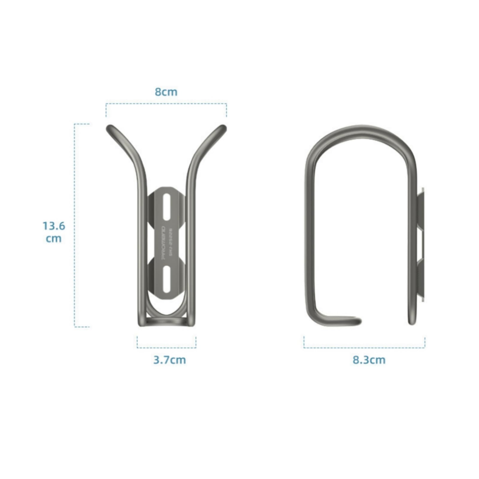 Portaborraccia in Titanio Leggero Porta Borraccia Bicicletta Forma Avvolgente Supporto Bottiglia Acqua Bici