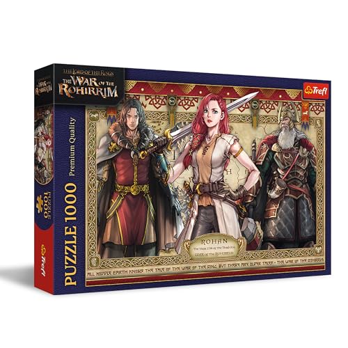 Trefl - The Lord of The Rings, Le Seigneur des Anneaux : La Guerre des Rohirrim - Puzzle Fantasy,Classiques pour Les Adultes et Les Enfants de 14 Ans et Plus