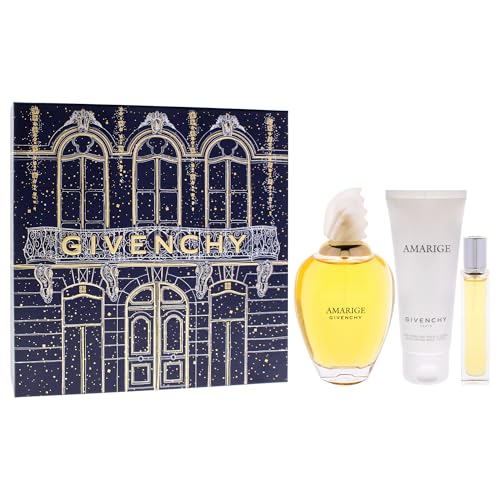 Image of Amarige by Givenchy for Women - 3 Pc Gift Set 3.3oz Amarige EDT Spray, 0.42oz Amarige EDT Spray Vial (Mini), 2.5oz Body lotion