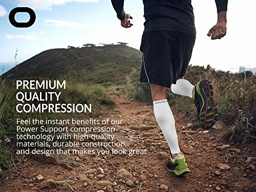 Calf Compression Sleeve for Men & Women (20-30mmHg) - Best Calf Compression Socks for Running, Shin Splint, Calf Pain Relief, Leg Support Sleeve for Runners, Medical, Air Travel, Nursing, Cycling