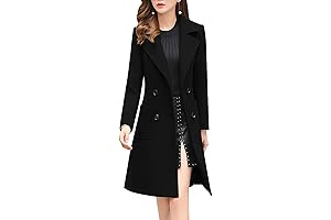 Women Wool Blend Overcoat