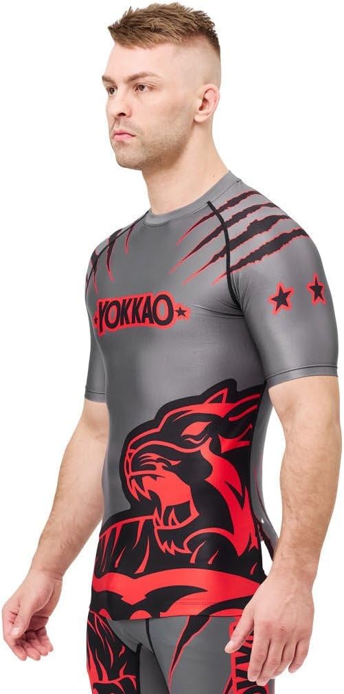 Compression Rashguard Short Sleeve Shirts by YOKKAO
